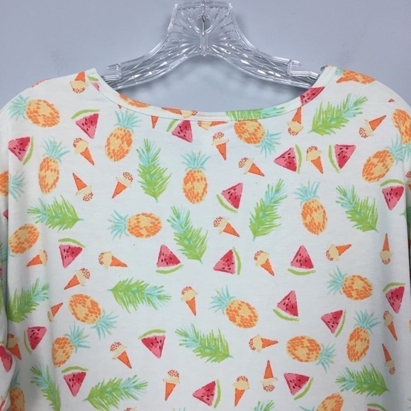 𝅺lularoe Summer Fruit Irma Oversized High Low Tunic - Picture 9 of 12